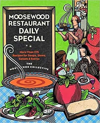 Photo of the cover of the Moosewood Restaurant Daily Special cookbook.