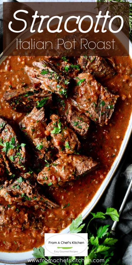 Pinterest graphic for Italian Pot Roast.