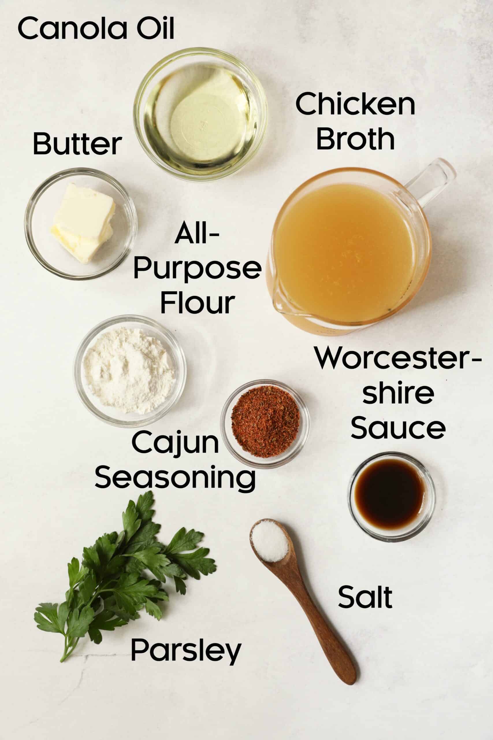 Photo of ingredients for Cajun-Smothered Pork Medallions.