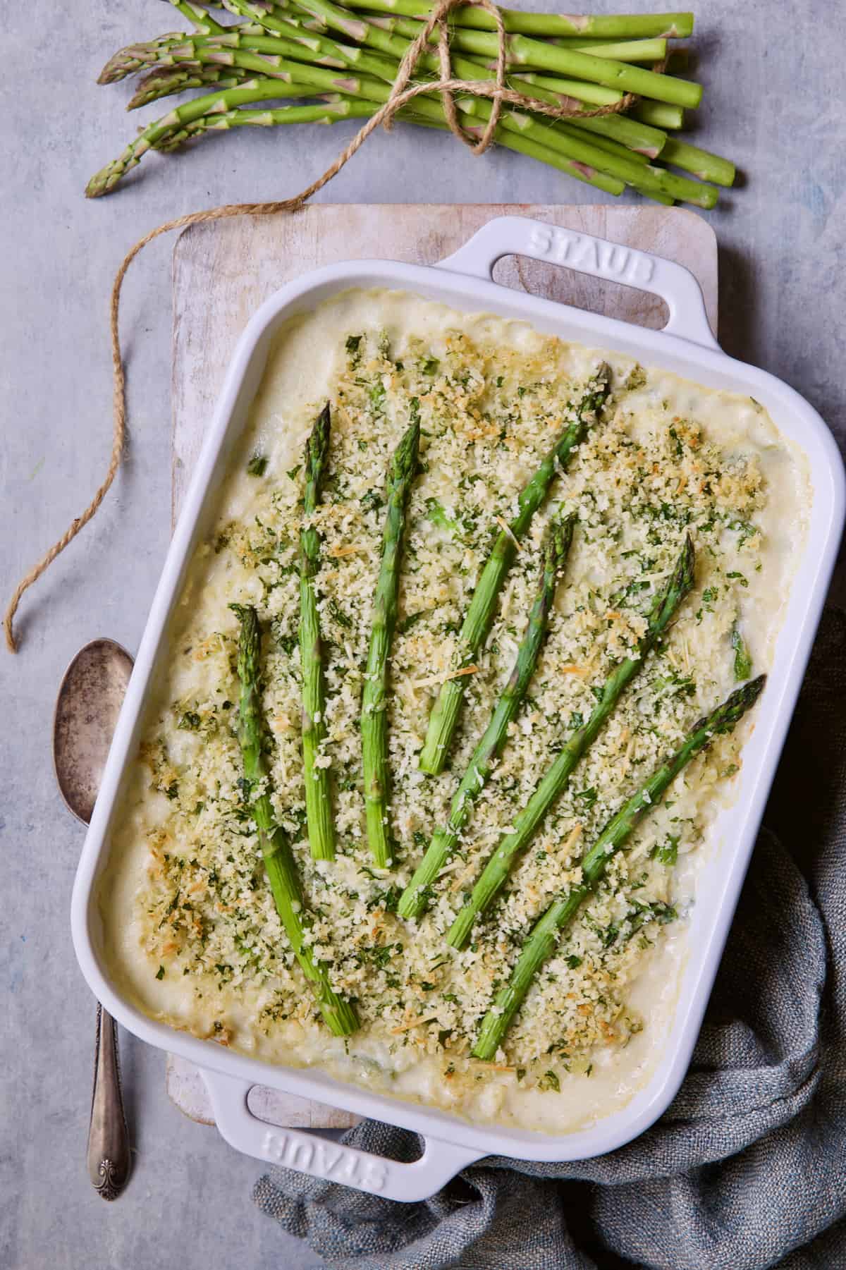 Photo of Creamy Asparagus and Rice Casserole.