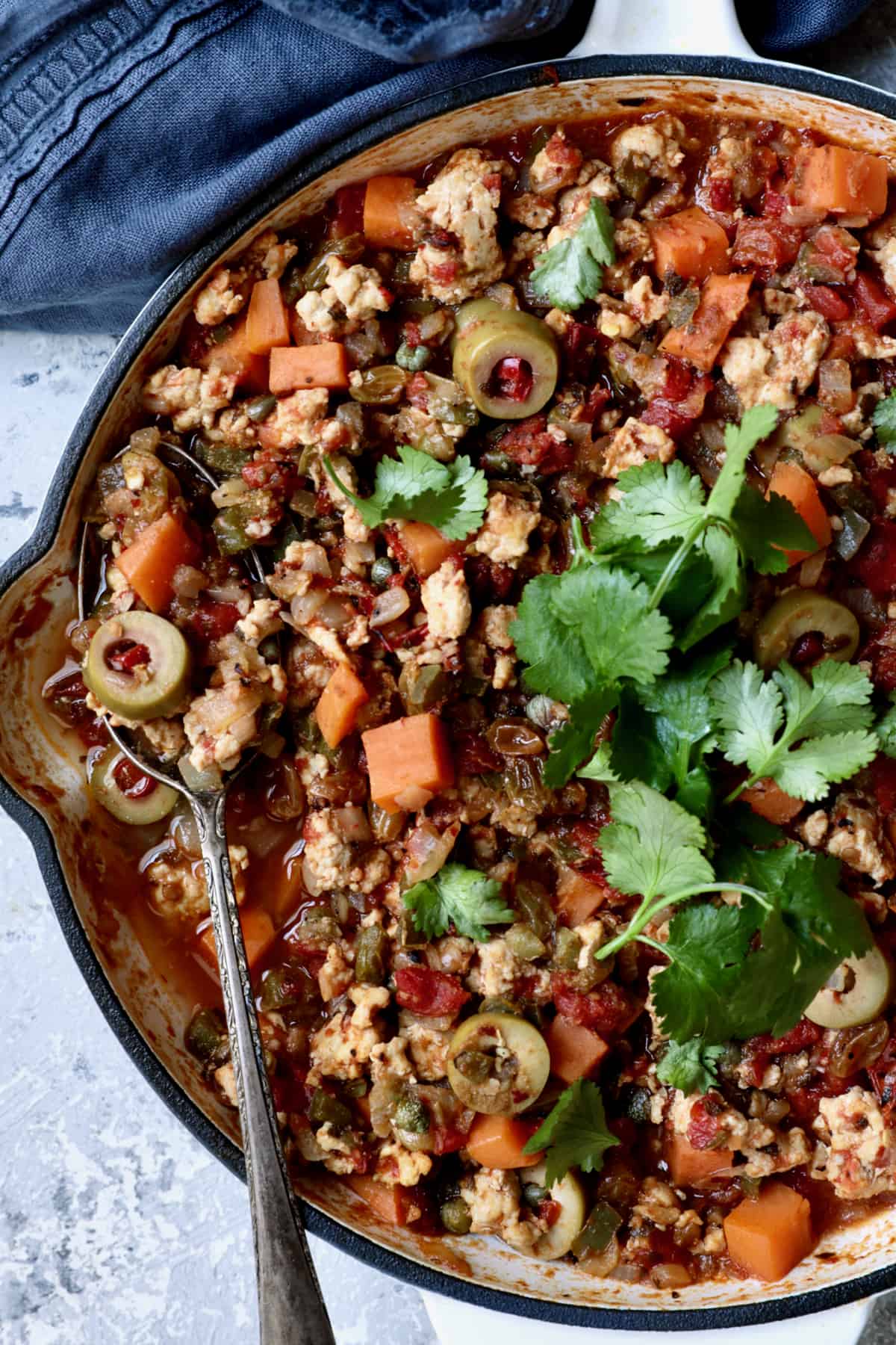 Cuban-Style Turkey Picadillo with Sweet Potatoes