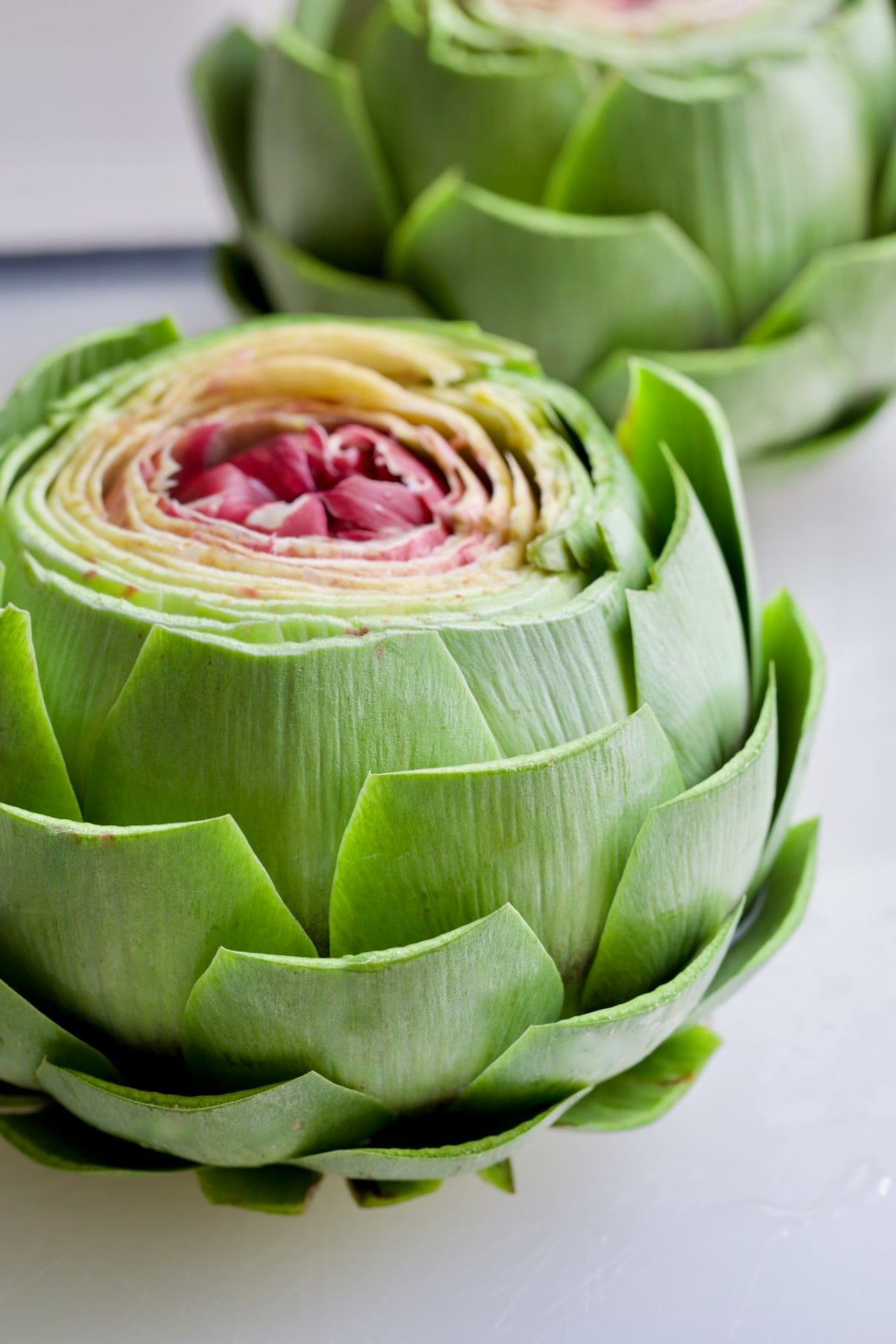 Trimmed artichoke.