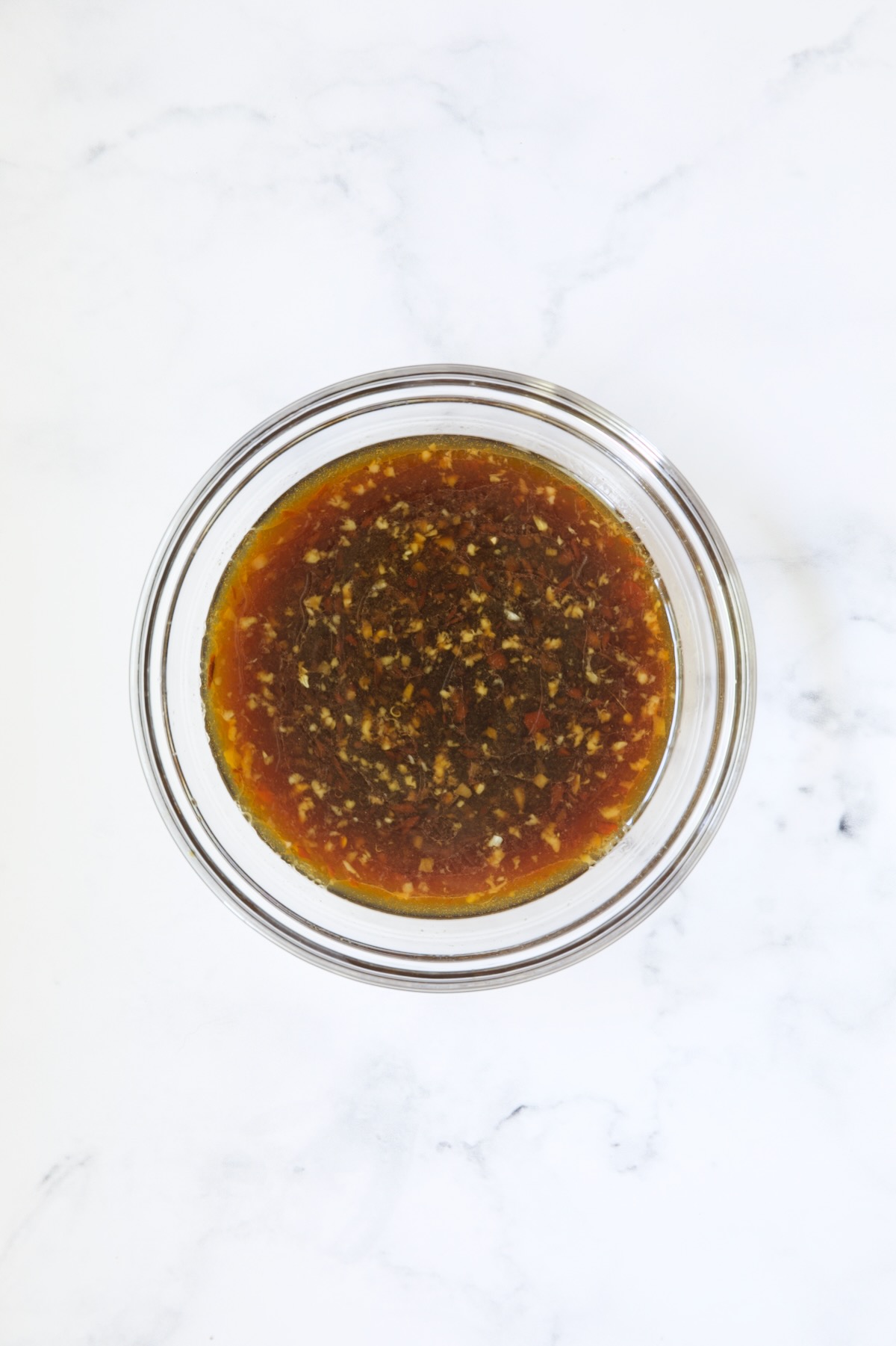 Lime Ginger Dipping Sauce in glass bowl.