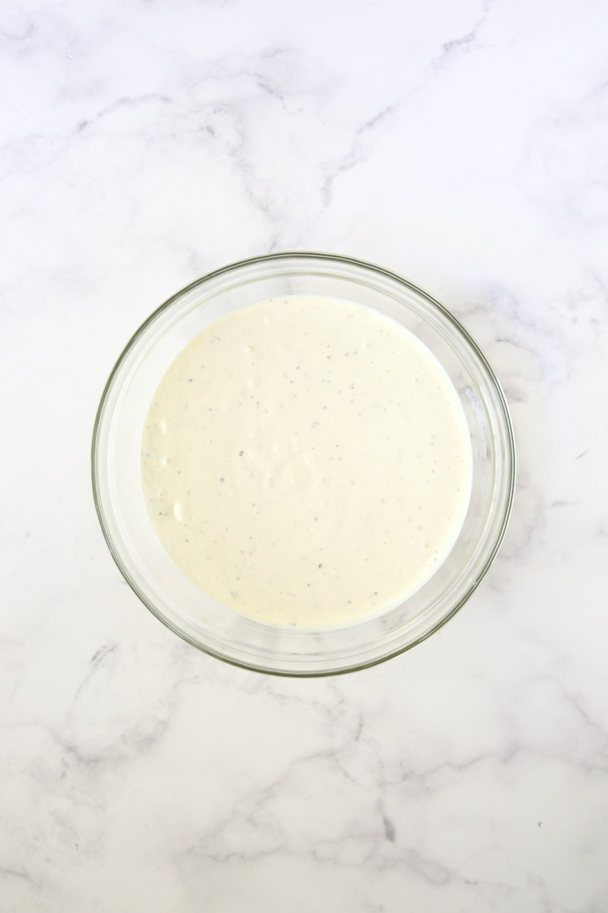 Dressing for Creamy Potato Cucumber Salad.