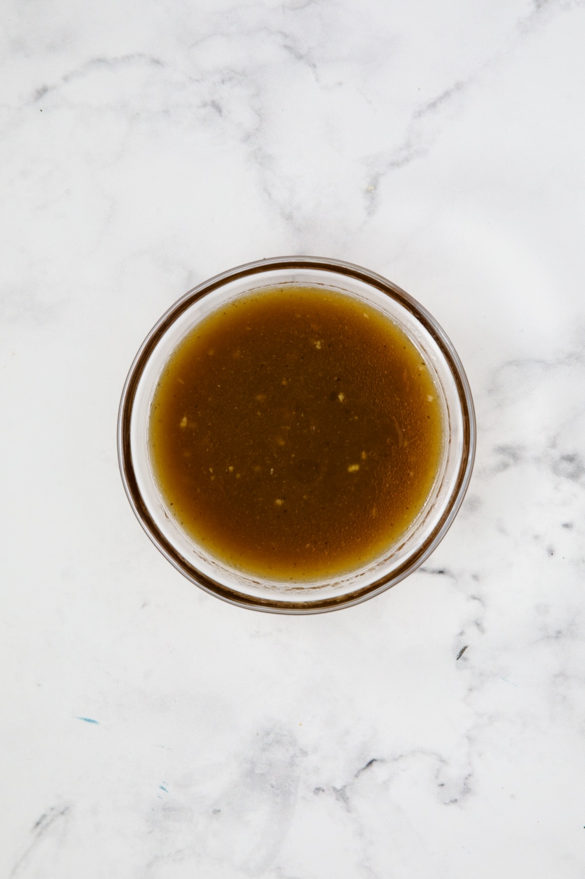 Bowl of balsamic vinaigrette.